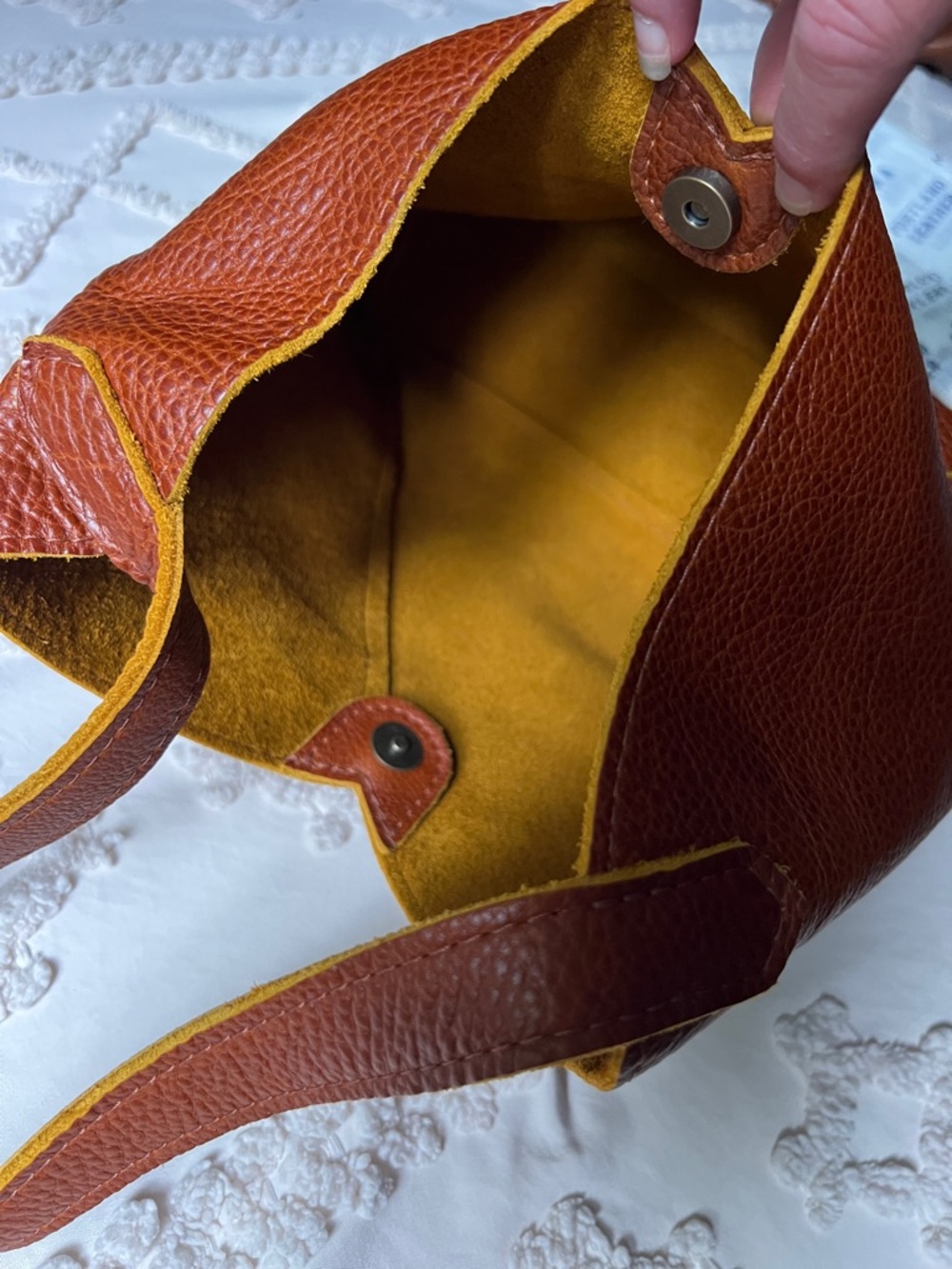NWT Portland Leather Large Naomi in Sienna Shoulder Bag - Almost Perfect - Picture 4 of 7
